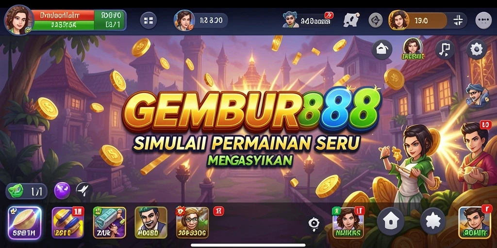 Tangkapan layar gameplay <strong>GEMBUR88</strong> yang menampilkan simulasi interaktif.