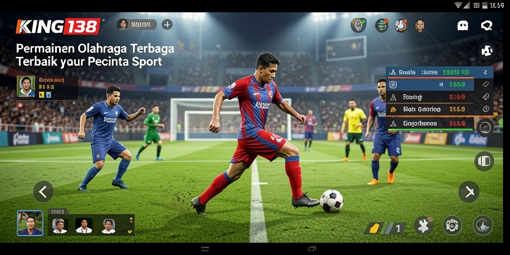 Screenshot menunjukkan aksi seru dalam pertandingan olahraga KING138.