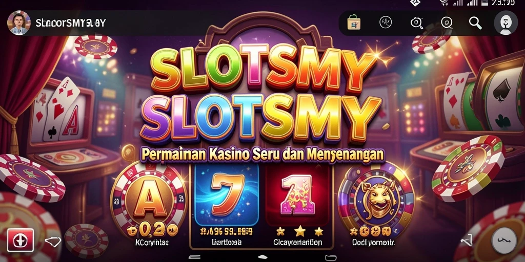 Tampilan gameplay yang mendebarkan di SLOTSMY dengan beragam slot menarik.