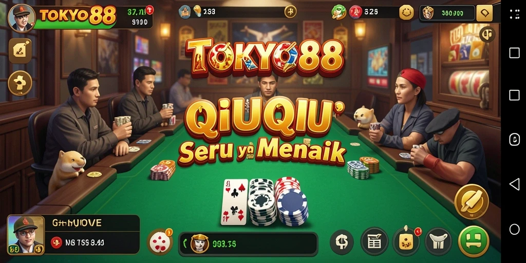 Tampilan alur permainan QiuQiu yang seru di TOKYO88.